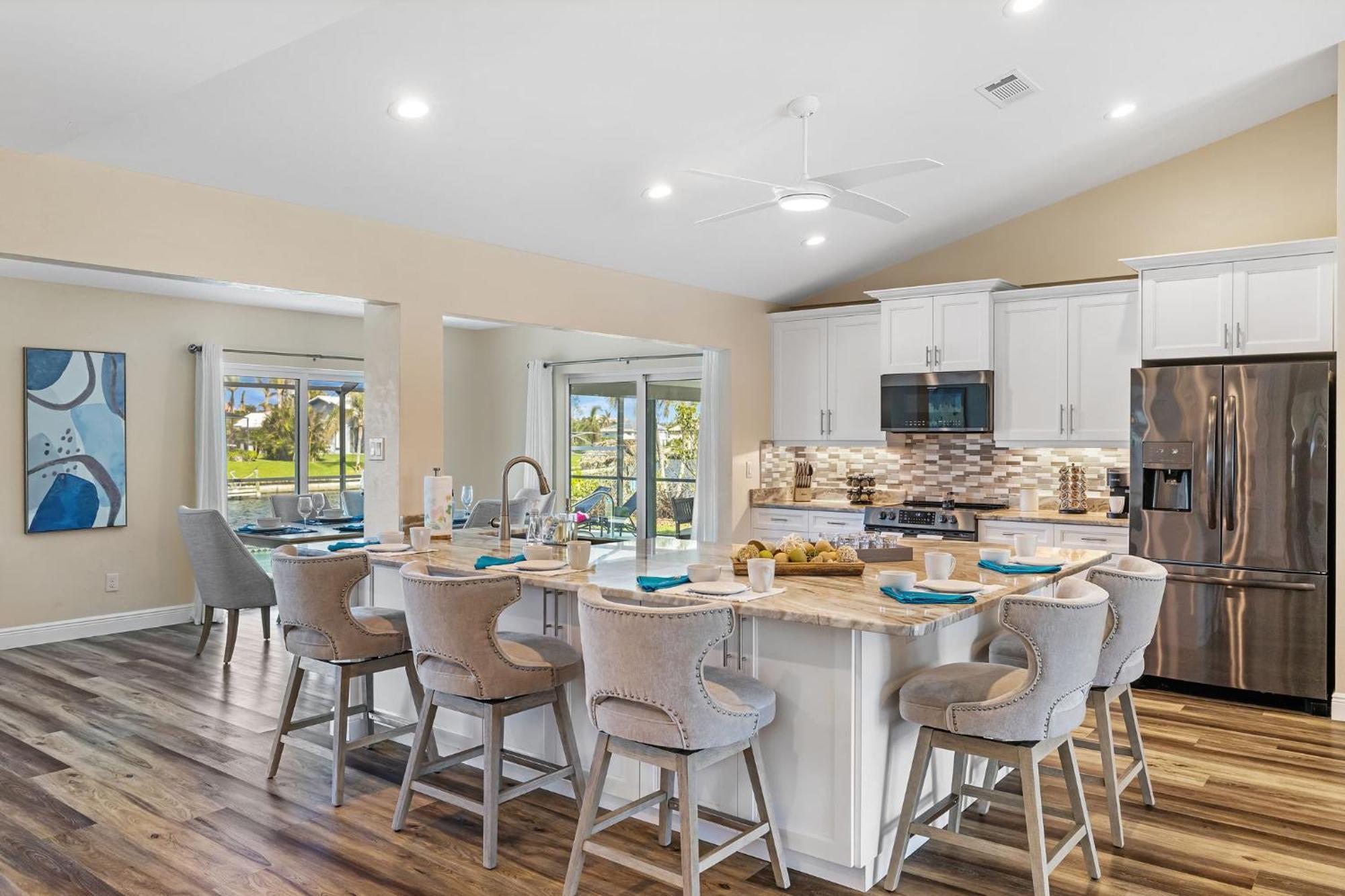 Fully Remodeled Electric-Heated Pool Home On Gulf-Access Canal - Villa Sunny Cape Coral Exterior foto