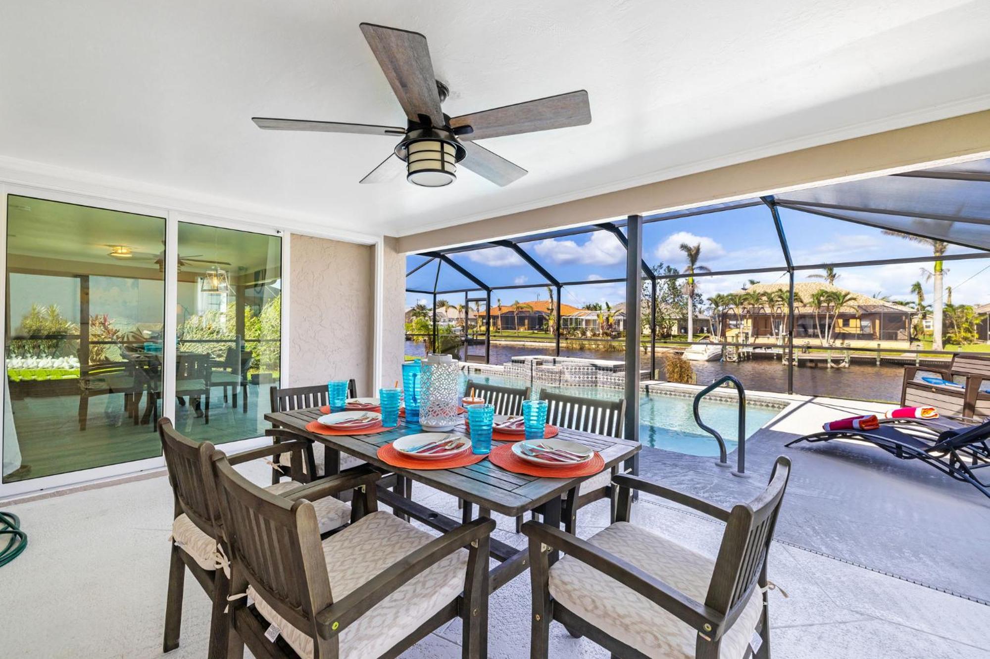 Fully Remodeled Electric-Heated Pool Home On Gulf-Access Canal - Villa Sunny Cape Coral Exterior foto